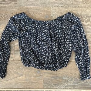 Brandy Melville off the shoulder floral top